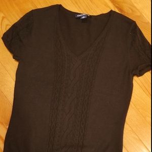 Short sleeve sweater top